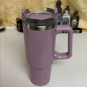 Purple Travel Mug with Handle